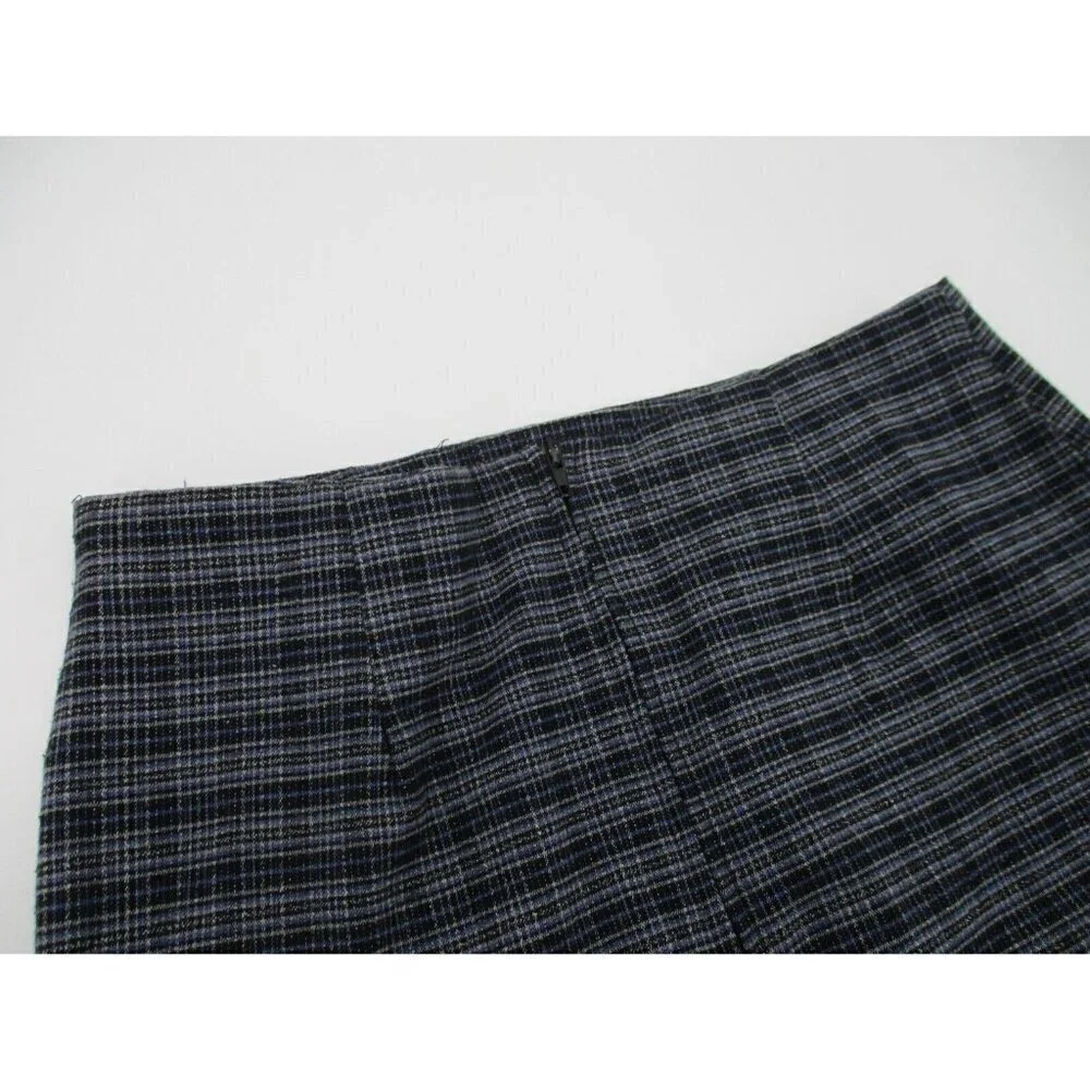 Younique Clothing Juniors Skirt 9 Plaid Preppy Zipper Unlined Made in USA Casual